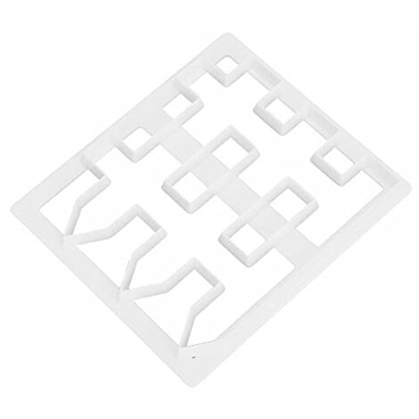 Holzzaun-Ausstecher, Kunststoff-Fondant-Kuchen-Zaun-Druck-Schneideform für DIY-Fondant, Gummipaste, Kuchenranddekoration, Weißes Backwerkzeug