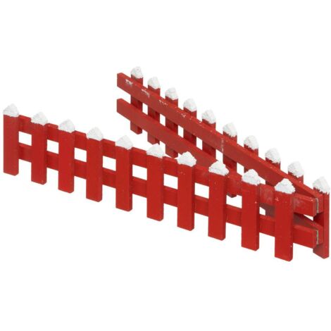 HOLZZAUN ROT L90X10CM - Feeric lights & christmas