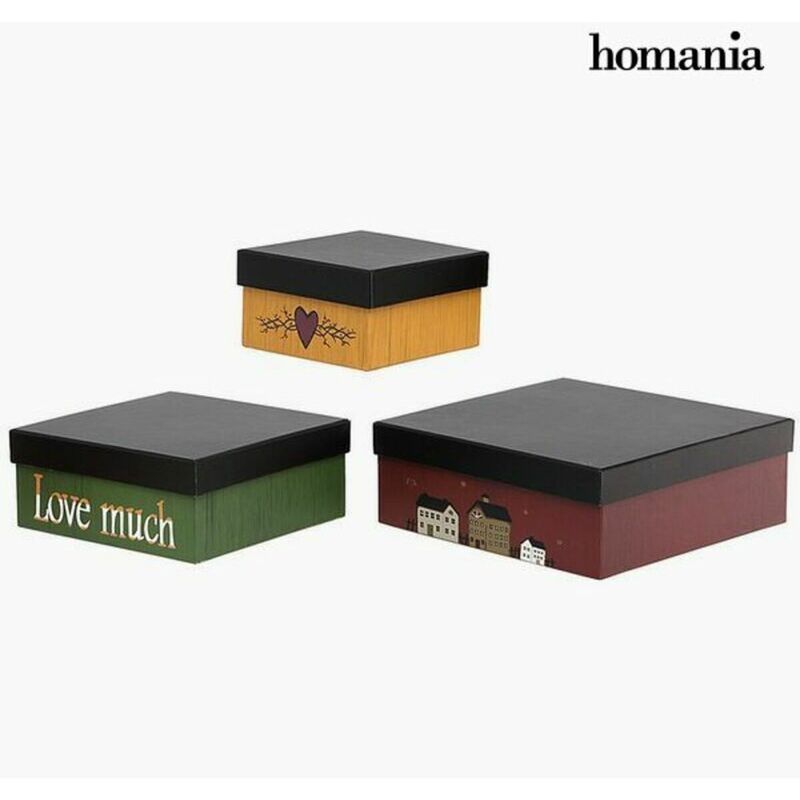 

Caja Decorativa 2649 (3 pcs) Cuadrada - Homania