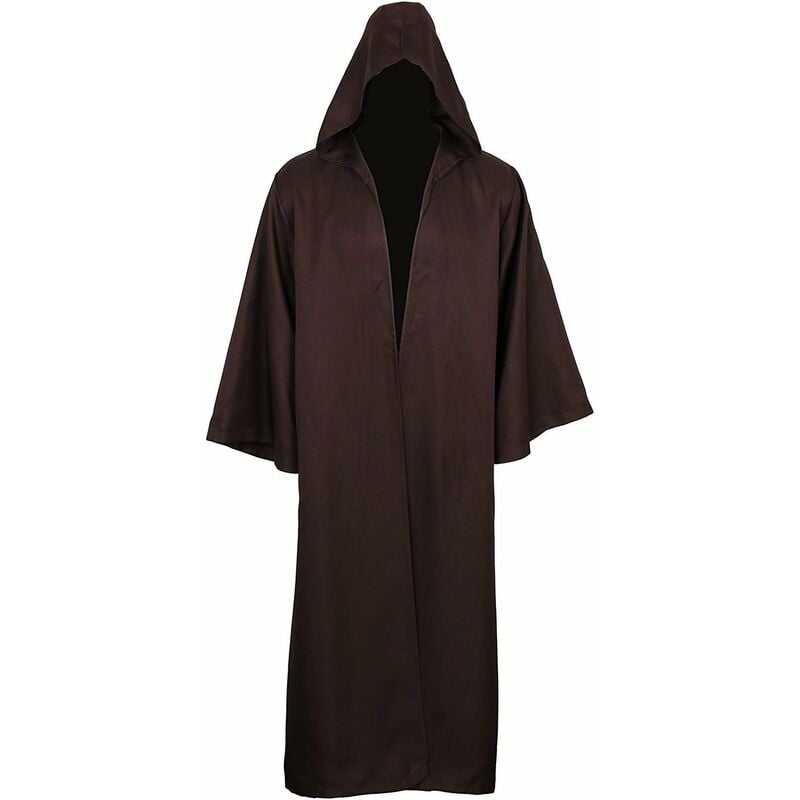 

Hombres con Capucha Capa Disfraces de Caballero Cool Cosplay Disfraces(S, marrón)