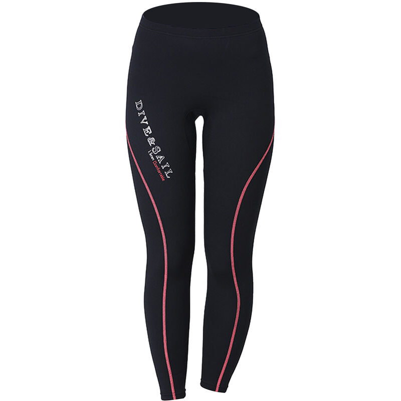 

Hombres Mujeres Pantalones de buceo de neopreno de 1,5 mm Pantalones largos de buceo para buceo con esnorquel Surf,Mujeres rojo L