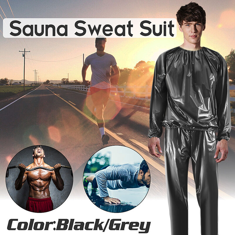 

Traje de Sudor, Vestido de Sauna, Ejercicio, Gimnasio, Traje de Fitness, Pérdida de Peso(negro, XXL)