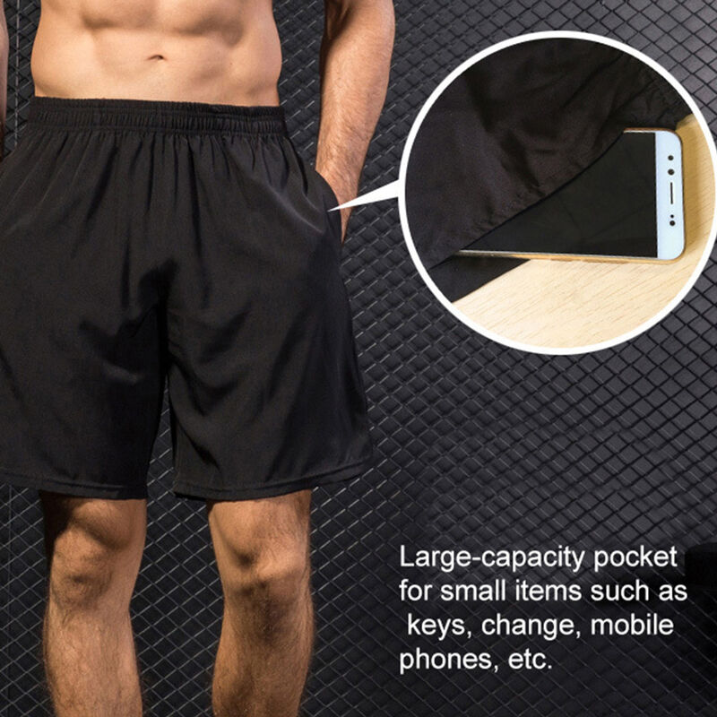 

Hombres Pantalones cortos deportivos Fitness Correr Ropa deportiva Cintura elastica Pantalones cortos de entrenamiento en caliente Gimnasio Atletico