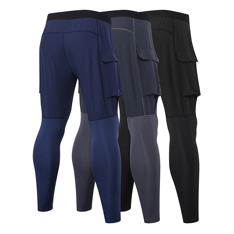 

Hombres Pantalones deportivos Fitness Correr Ropa deportiva Leggings de entrenamiento ajustados Pantalones calientes de cintura elastica Gimnasio