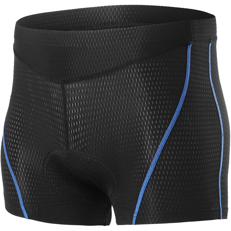 

Hombres Ropa interior de bicicleta Pantalones cortos de ropa interior de ciclismo de bicicleta MTB acolchados en 3D,Negro y azul, S