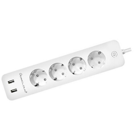 Homcloud EPS16A4 Ciabatta multipresa Smart 4 posti con cavo da 1,8m &8211 4 Prese Schuko + 2 USB WiFi