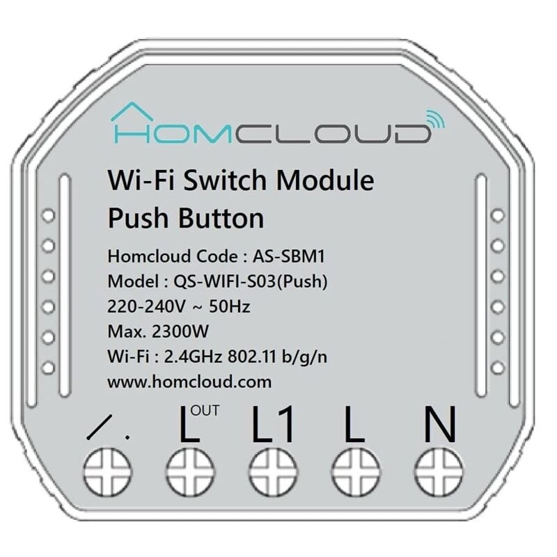 Homcloud - smart button module as-sbm1- wifi intégré