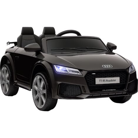 HOMCOM 12V Battery Licensed Audi TT RS Ride-On Car w/ Remote, Headlight Black