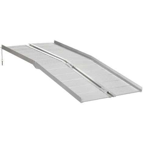 HOMCOM 183 x 72 cm Ramp Aluminum Folding Mobility Scooter Wheelchair Threshold