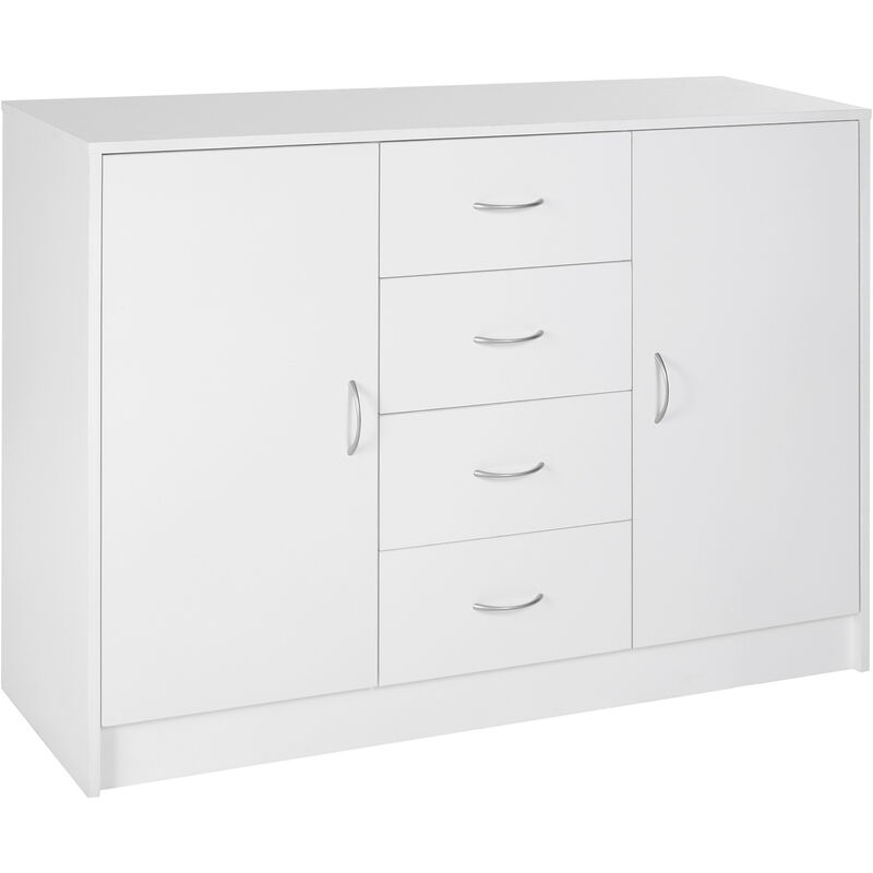Furniture Homcom Wood Utility Storage Cabinet Chest Cupboard 10