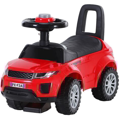 HOMCOM 3-in-1 Ride On Car Foot To Floor Slider w/ Horn NO POWER for 1-3 Year Red