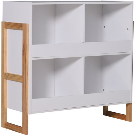 Homcom 4 Cube Storage Cabinet Organiser Unit Living Room