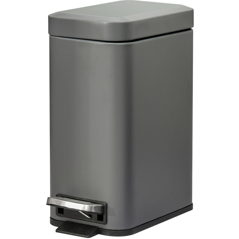 5L Steel Rubbish Bin w/ Removable Inner Bucket Pedal Home Hygiene - Homcom