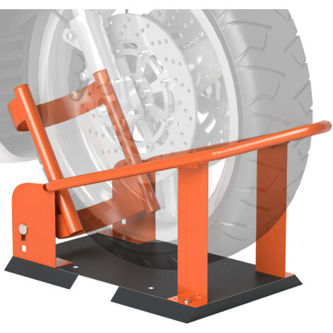 HOMCOM 816.5 kg Motorcycle Wheel Chock, Motorcycle Front Wheel Chock Holder