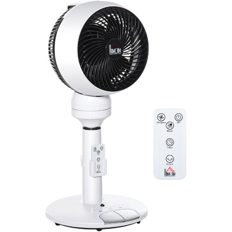 HOMCOM 9 Inch Height Adjustable Air Circulator Fan 9 Setting