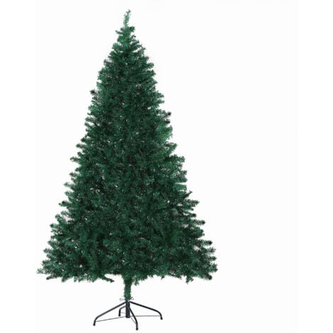 Homcom Albero di Natale Artificiale 180cm 1000 punte Folto e Realistico Verde 102cm