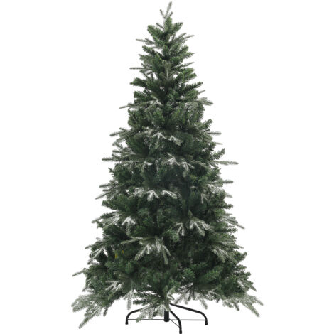 HOMCOM Albero di Natale Finto Ø110x180 cm con 850 Rami Verde
