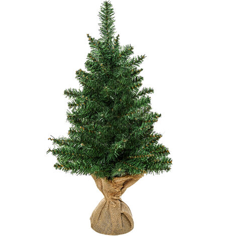 Homcom Albero di Natale Mini 60cm con 70 Rami e Aghi Realistici in PVC