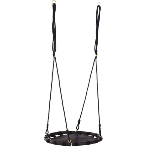homcom Altalene da Giardino Albero per Bambini Adulti con Sedile Rotondo, per Interni o Esterni, Φ60x4.5cm
