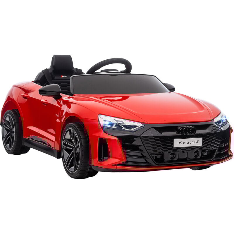HOMCOM Audi RS e-tron GT Licensed Kids Electric Ride On Car 12V for 3-5 years Red