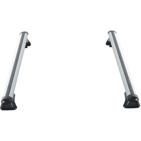 Homcom – Barres de toit verrouillables en aluminium 125L x 5,5l x 7H cm – Charge max 50 kg – 2 clés fournies pour sécurité – Compatibles avec rails de toit