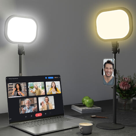 HOMCOM Bedside Table Lamp with 5 Colour Modes & 10 Brightness Levels, Black