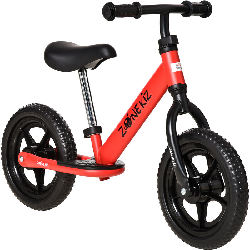 

Homcom - Bicicleta sin Pedales para Niños de +2 Años con Sillín y Manillar Ajustables Bicicleta de Equilibrio Infantil con Estructura de Acero