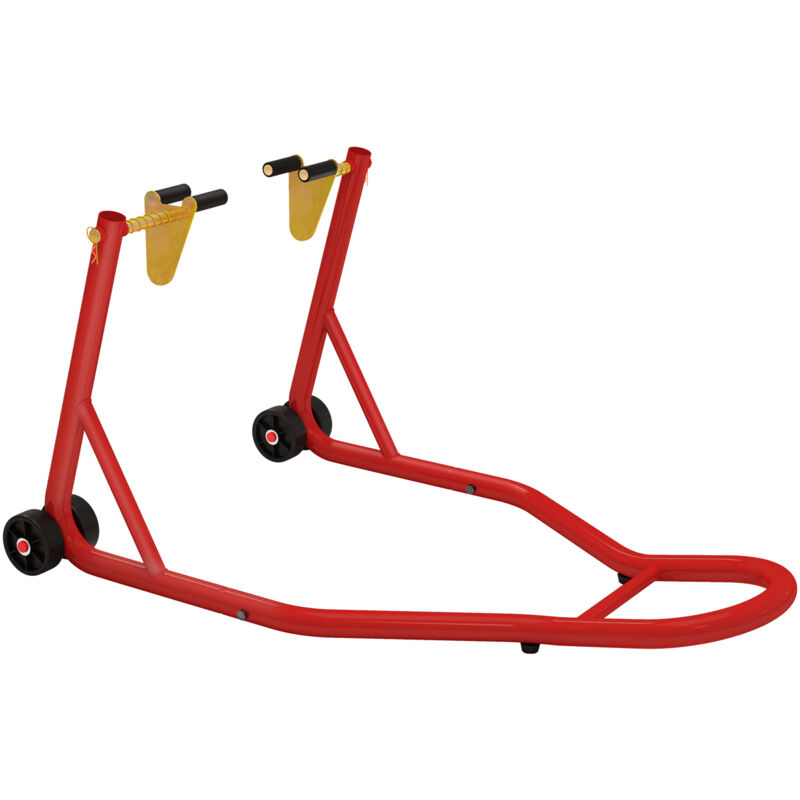 Caballete trasero elevador de moto ajustable con soportes de goma Carga 300 kg Profesional