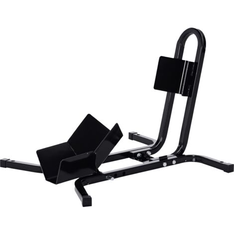 Homcom – Rail de support universel pour moto – Support béquille pour roues 17 à 21 pouces – Métal époxy anticorrosion – Installation au sol