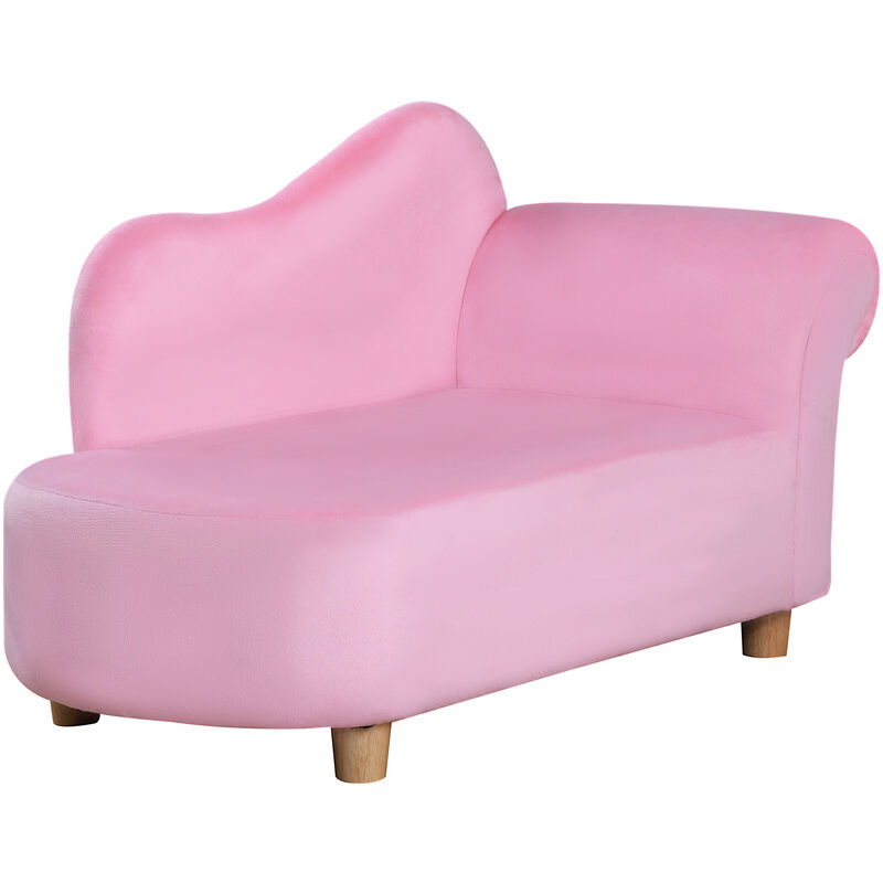 Kids Sofa Toddler Armchair Lounger Children Sofa Bed Bedroom Chair Pink - Pink - Homcom