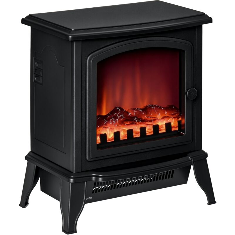 

Chimenea Eléctrica Portátil 1000/2000W con Llama Simulada Termostato Ajustable y Protección Sobrecalentamiento para Salas de 25 m² 36,5x24x41,5 cm