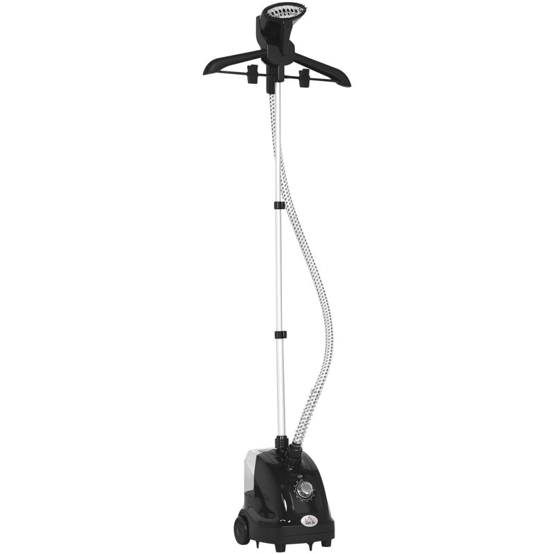 HOMCOM Clothes Steamer with Adjustable Pole 41-110 cm Black