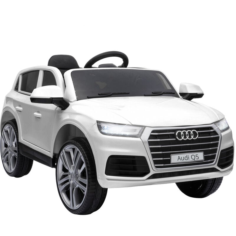 

Coche Eléctrico para Niño +3 Años Audi Q5 Batería 12V Control Remoto Carga 30kg - Blanco