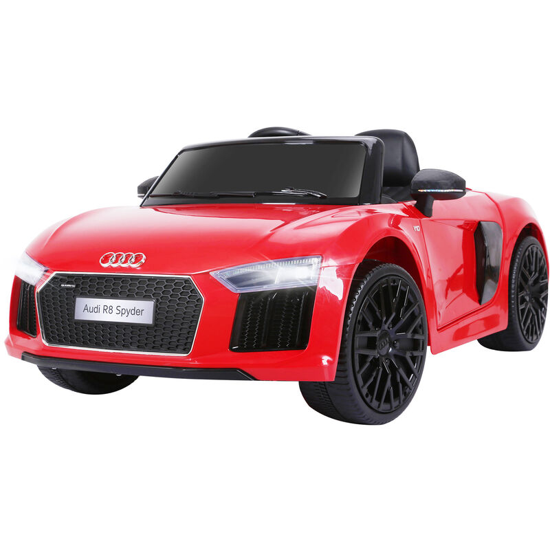 

Coche Eléctrico para Niño 3+ Años Audi R8 Batería 12V Control Remoto Carga 30kg - Rojo