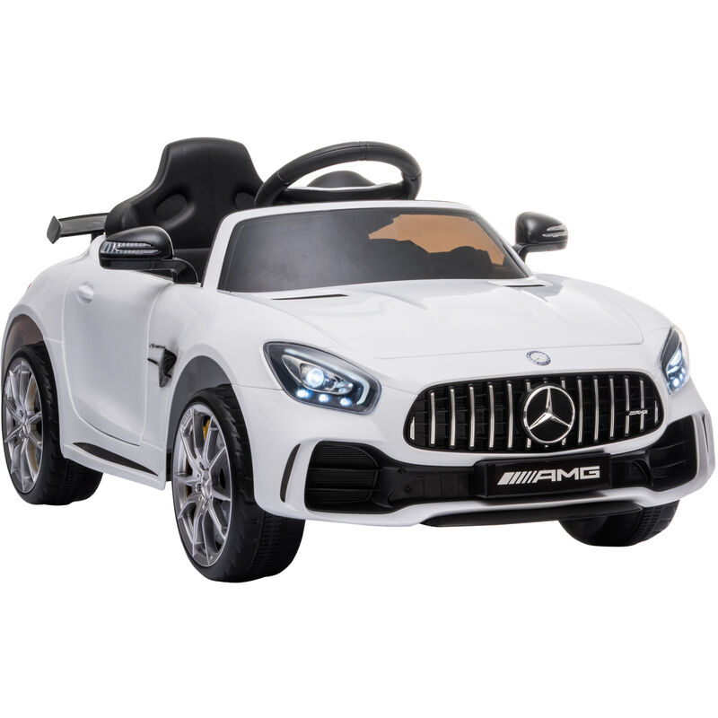 

Coche Eléctrico para Niños con Licencia Mercedes GTR +3 Años Batería 12V Blanco - Blanco