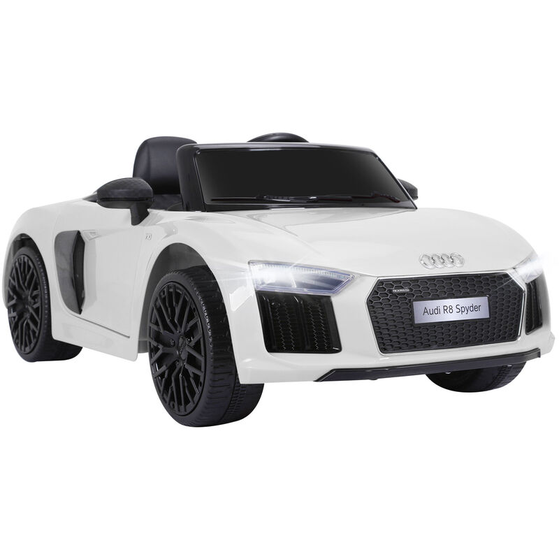 

Coche Eléctrico para Niño mayores de 3 años Audi R8 Batería 12V Control Remoto - Blanco
