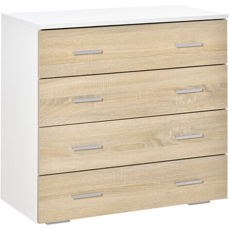 Versa Lingbo Mueble para el Baño Auxiliar, Cajonera con 4 cajones