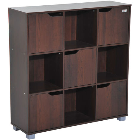 Homcom Cubic Bookcase Multi Cells Bookshelf Indoor Office Home