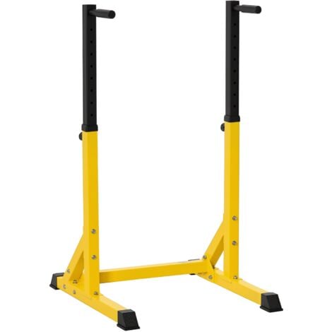 HOMCOM Dip Station Chin Up Parallel Bars Pull Up Power Tower Home Gym Workout