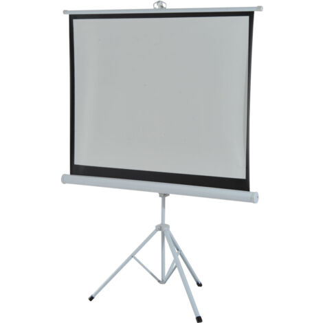 HOMCOM Écran de projection 84 pouces 4K HD 4:3 avec trépied pliable et réglage en hauteur, pour home cinéma, films intérieur/extérieur