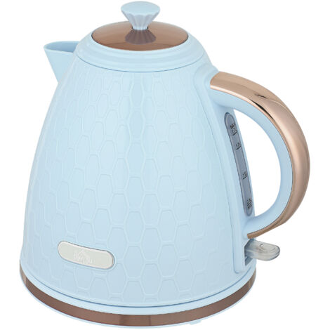 HOMCOM Electric Kettle, Fast Boil, 1.7L, 3kW, Auto Shut-off, Light Blue