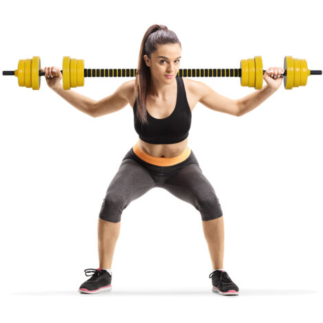 HOMCOM Ensemble d'haltères courtes ou longues 20 Kg - barre d'extension incluse - musculation réglable - entraînement musculaire & haltérophilie