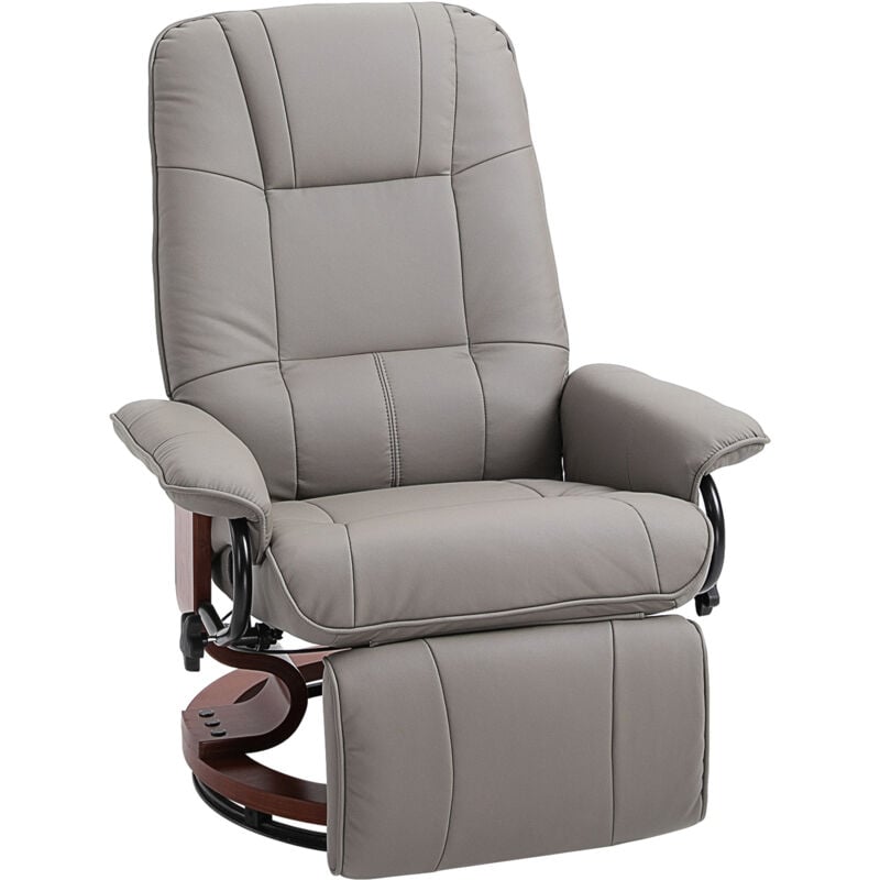 Ergonomic Office Recliner Sofa Chair Pu Leather Armchair Lounger