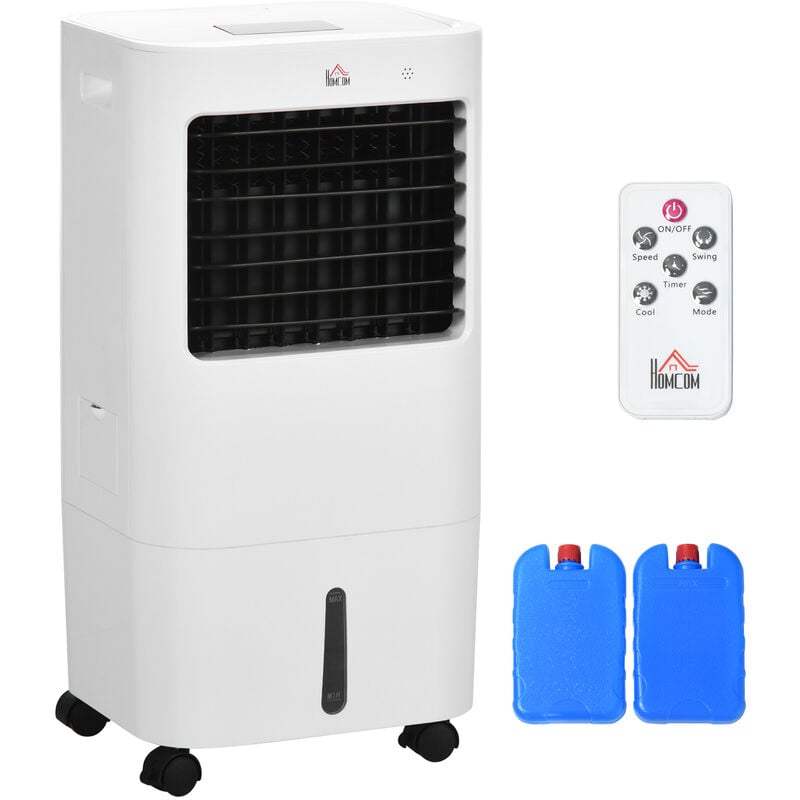 Evaporative Portable Air Cooler Cooling Fan Humidifier for Home Office - Homcom