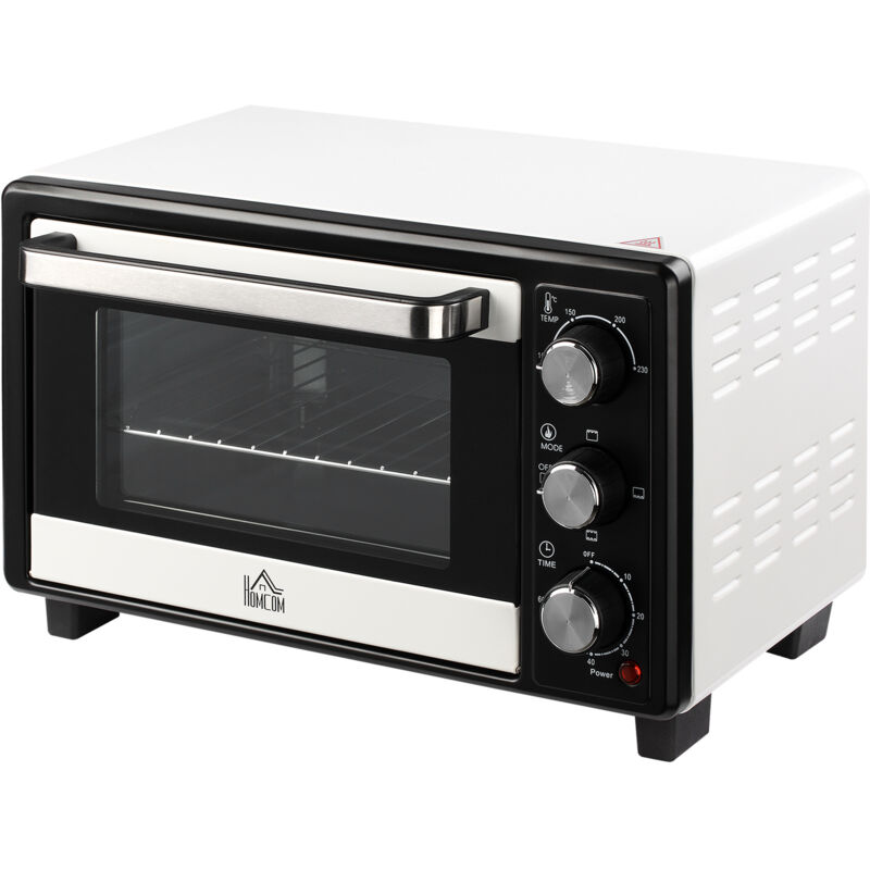 Fornetto Elettrico 16l Temperatura 100 c 230 c Timer 60 Minuti Bian...