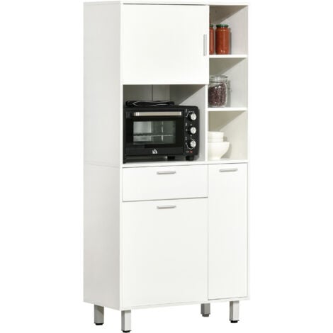 HOMCOM Freestanding Kitchen Storage Unit Cupboard Cabinets Drawers  Shelf