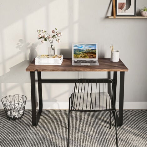 HOMCOM Industrial Writing Desk Laptop Table Home Office Study Workstation