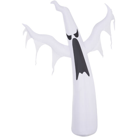 HOMCOM Inflatable Fun LED Light Up Halloween Ghost Outdoor Party Decoration w/ Fan 6FT