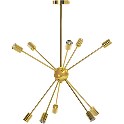 HOMCOM Lampada Moderna a Sospensione in stile Sputnik con 10 Luci
