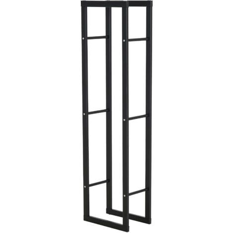 Portalegna Supporto Metallo Porta Legna Interno Legnaia Camino Stufa  100x40x25cm